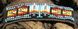 beaded leather flute wrap