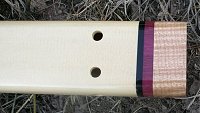 Alaskan yellow cedar dual chambered drone flute